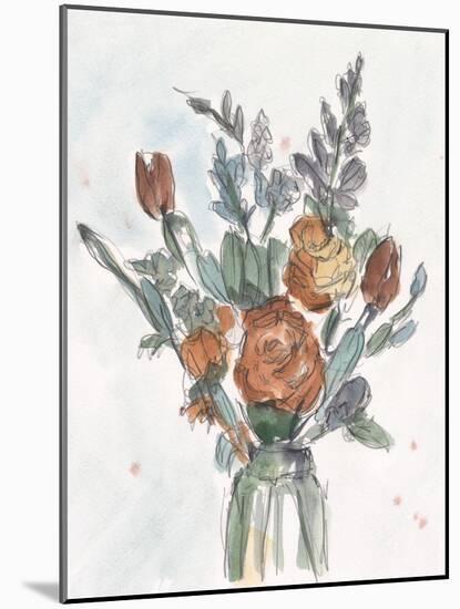 Watercolor Floral Arrangement II-Ethan Harper-Mounted Art Print