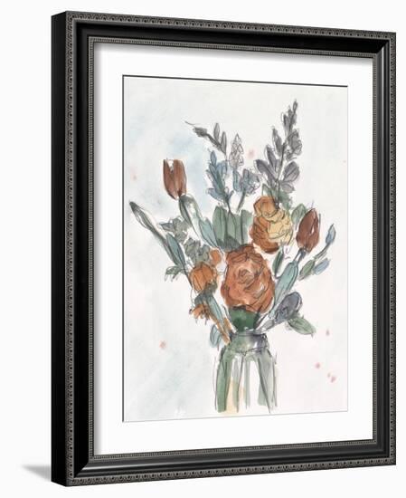 Watercolor Floral Arrangement II-Ethan Harper-Framed Art Print