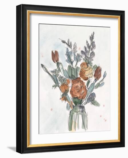 Watercolor Floral Arrangement II-Ethan Harper-Framed Art Print