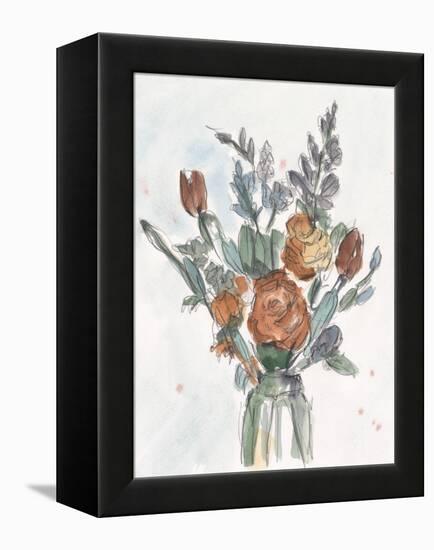 Watercolor Floral Arrangement II-Ethan Harper-Framed Stretched Canvas