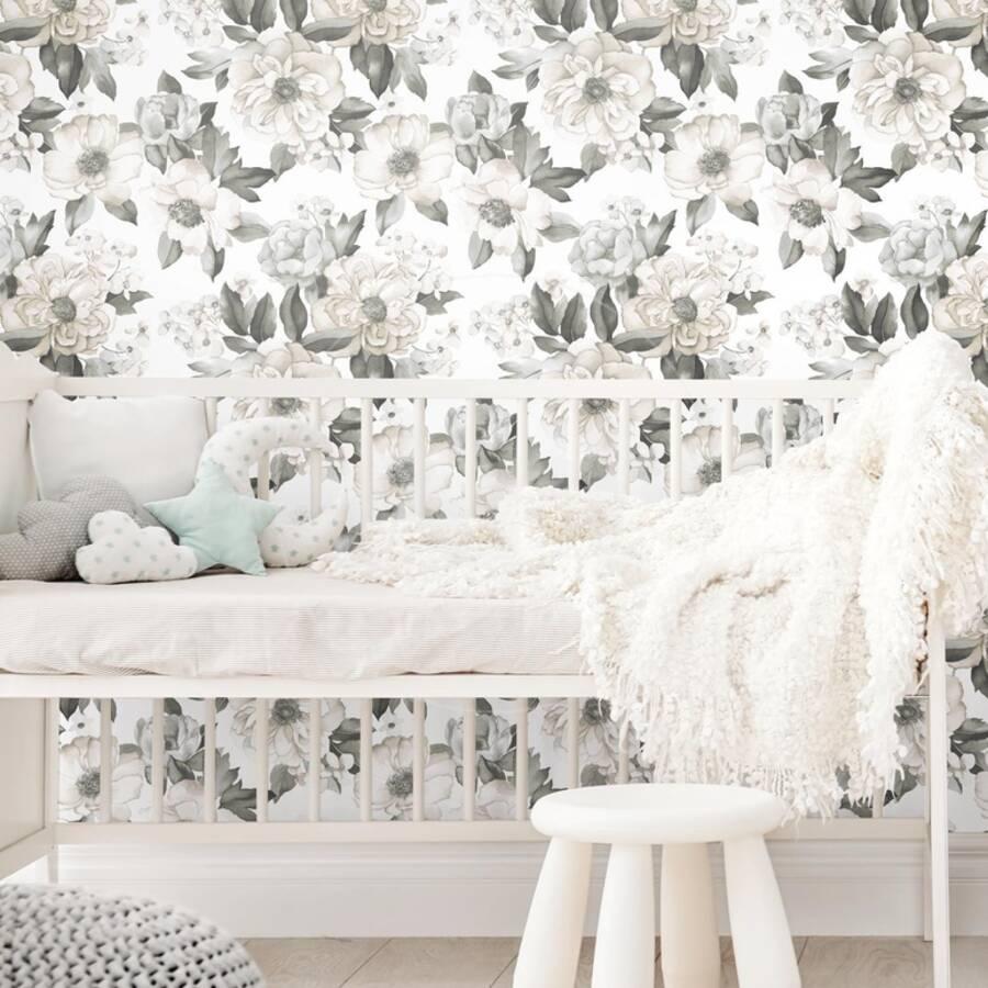 Watercolor Floral Bouquet Removable Wallpaper Wall Decal Art Com