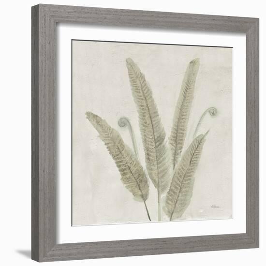 Watercolor Forest Ferns II v2-Albena Hristova-Framed Art Print