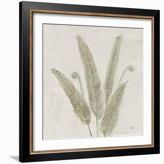 Watercolor Forest Ferns II v2-Albena Hristova-Framed Art Print