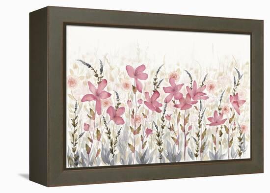 Watercolor Garden Light-Elyse DeNeige-Framed Stretched Canvas