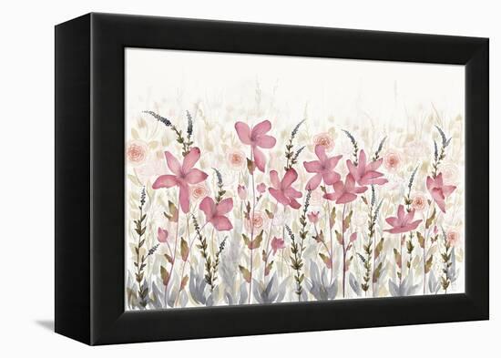 Watercolor Garden Light-Elyse DeNeige-Framed Stretched Canvas