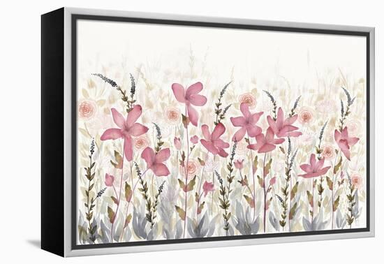 Watercolor Garden Light-Elyse DeNeige-Framed Stretched Canvas