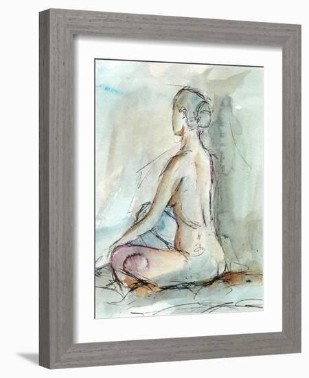 Watercolor Gesture Study II-Ethan Harper-Framed Art Print