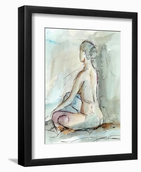 Watercolor Gesture Study II-Ethan Harper-Framed Art Print