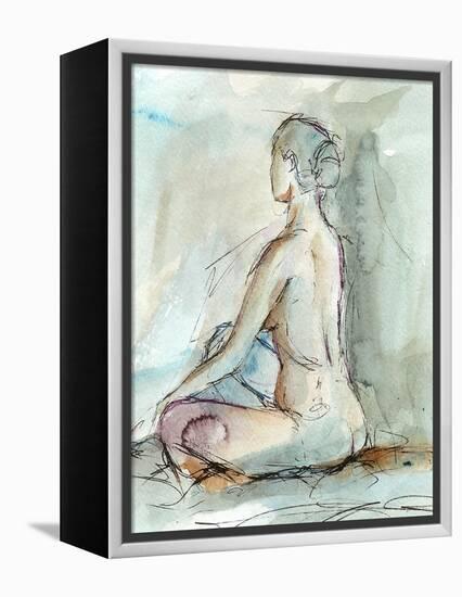 Watercolor Gesture Study II-Ethan Harper-Framed Stretched Canvas