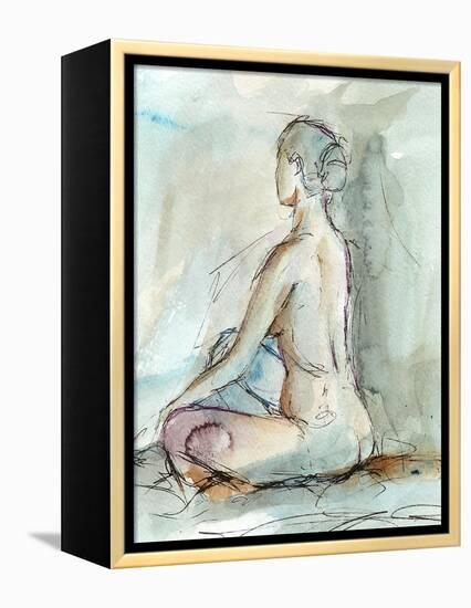 Watercolor Gesture Study II-Ethan Harper-Framed Stretched Canvas