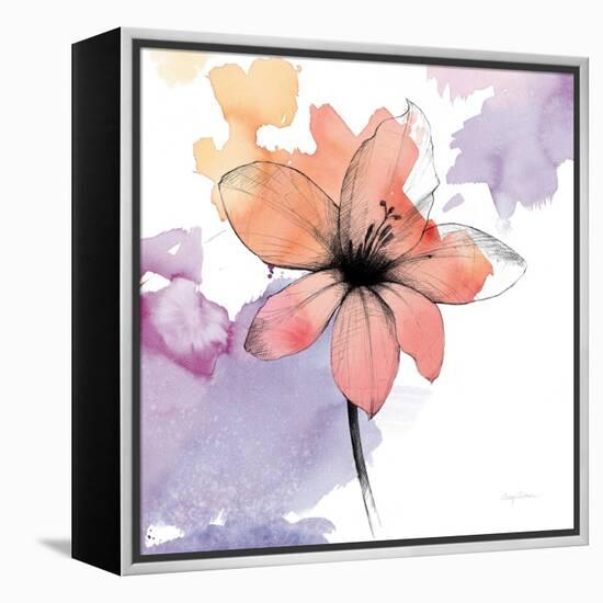 Watercolor Graphite Flower II-Avery Tillmon-Framed Stretched Canvas