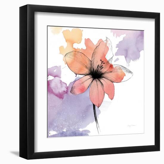Watercolor Graphite Flower II-Avery Tillmon-Framed Art Print