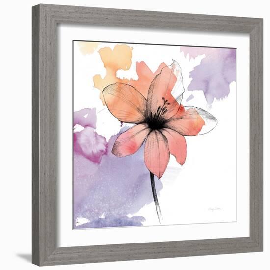 Watercolor Graphite Flower II-Avery Tillmon-Framed Art Print