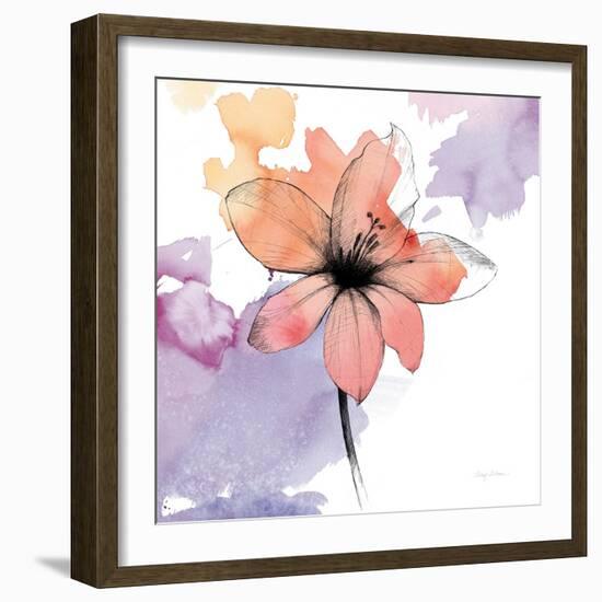 Watercolor Graphite Flower II-Avery Tillmon-Framed Art Print