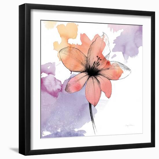 Watercolor Graphite Flower II-Avery Tillmon-Framed Art Print