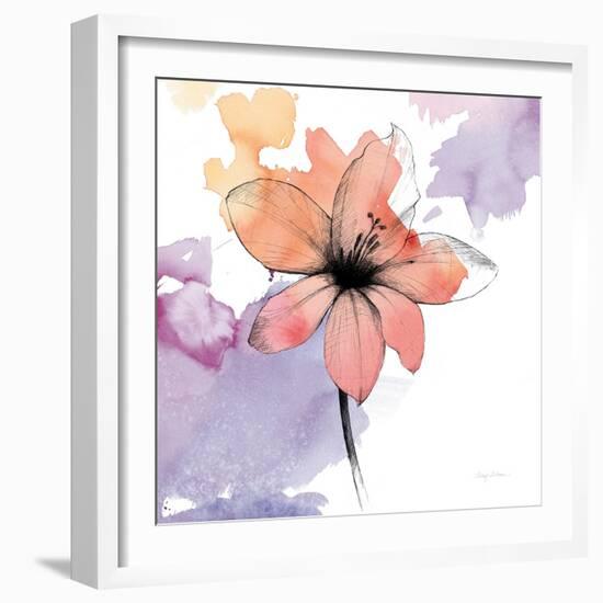 Watercolor Graphite Flower II-Avery Tillmon-Framed Art Print