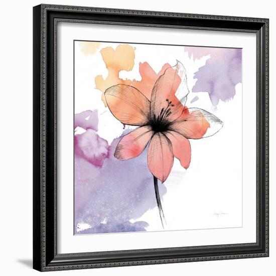 Watercolor Graphite Flower II-Avery Tillmon-Framed Art Print