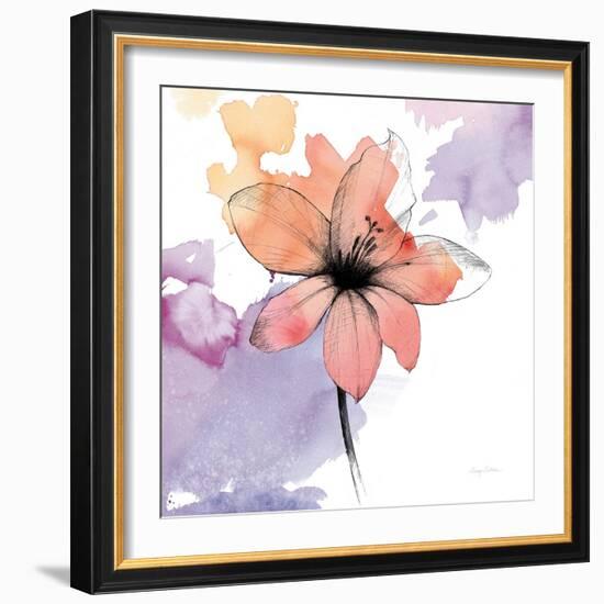 Watercolor Graphite Flower II-Avery Tillmon-Framed Art Print