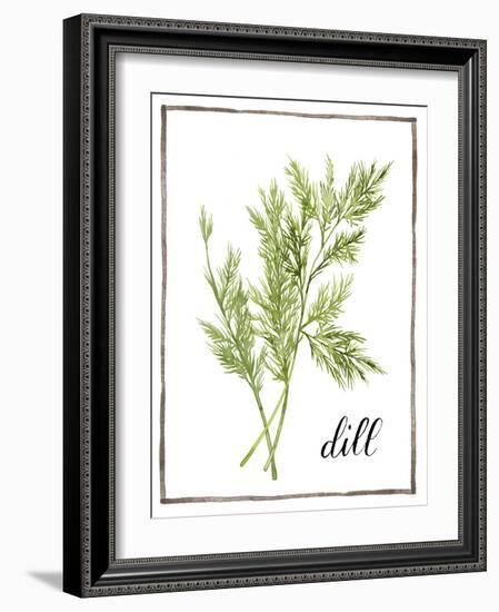 Watercolor Herbs III-Grace Popp-Framed Art Print