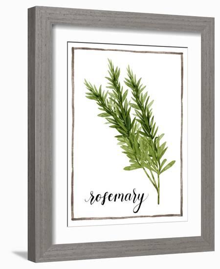 Watercolor Herbs V-Grace Popp-Framed Art Print