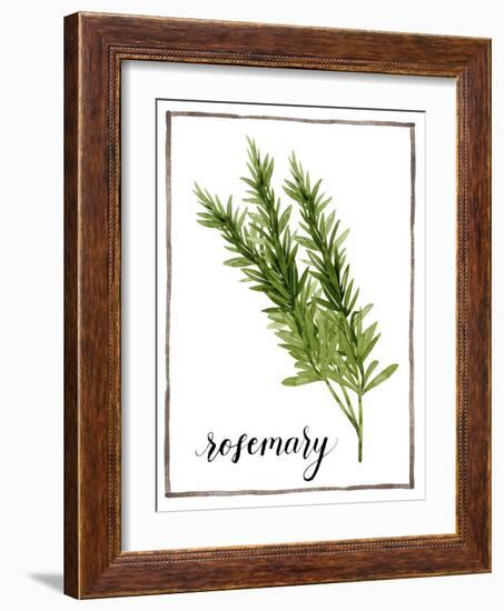 Watercolor Herbs V-Grace Popp-Framed Art Print