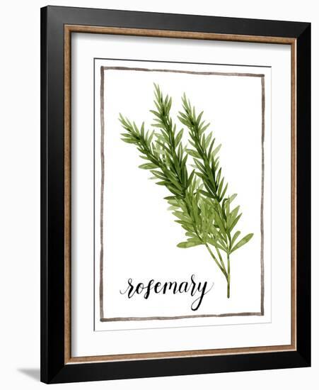 Watercolor Herbs V-Grace Popp-Framed Art Print