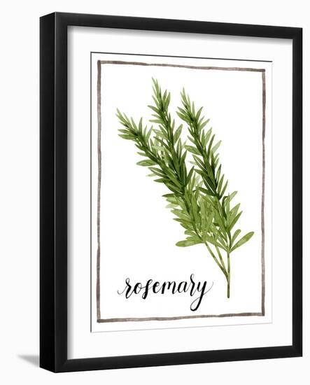 Watercolor Herbs V-Grace Popp-Framed Art Print