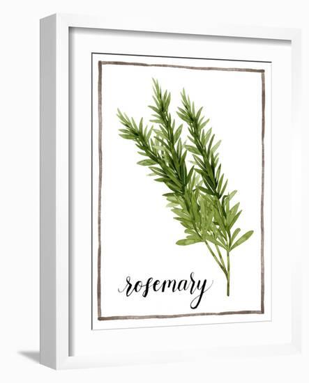 Watercolor Herbs V-Grace Popp-Framed Art Print