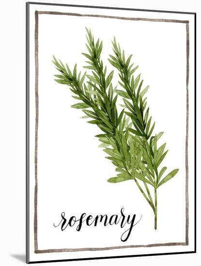 Watercolor Herbs V-Grace Popp-Mounted Art Print