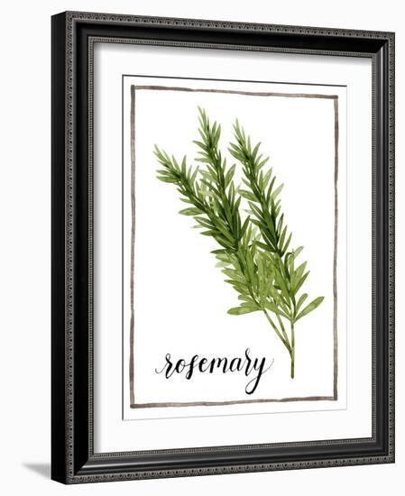 Watercolor Herbs V-Grace Popp-Framed Art Print