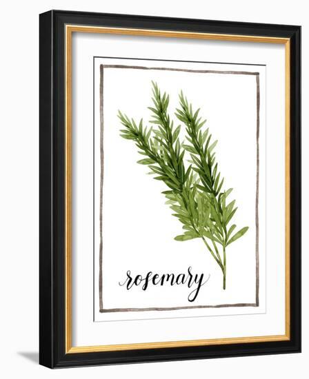 Watercolor Herbs V-Grace Popp-Framed Art Print