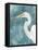 Watercolor Heron Portrait I-Emma Caroline-Framed Stretched Canvas