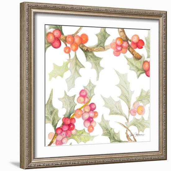 Watercolor Holly II-Janice Gaynor-Framed Art Print