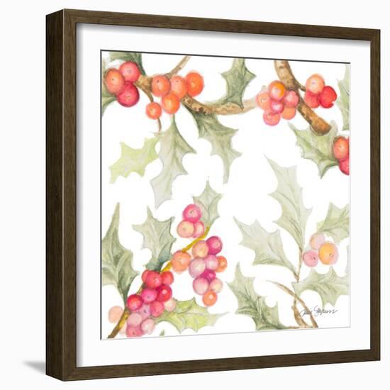 Watercolor Holly II-Janice Gaynor-Framed Art Print