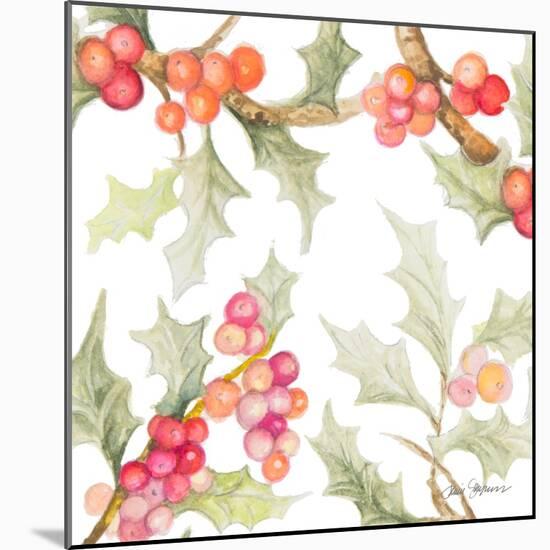 Watercolor Holly II-Janice Gaynor-Mounted Art Print