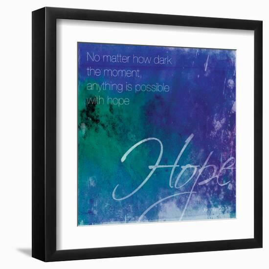 Watercolor Hope Quoted-Jace Grey-Framed Art Print