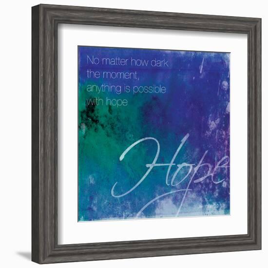 Watercolor Hope Quoted-Jace Grey-Framed Art Print