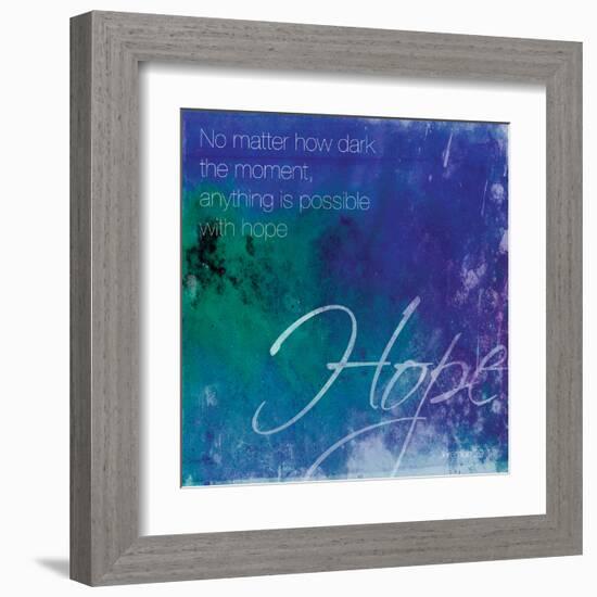 Watercolor Hope Quoted-Jace Grey-Framed Art Print