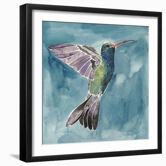 Watercolor Hummingbird I-Grace Popp-Framed Premium Giclee Print