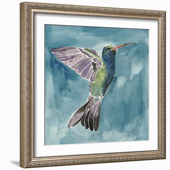 Watercolor Hummingbird I-Grace Popp-Framed Art Print