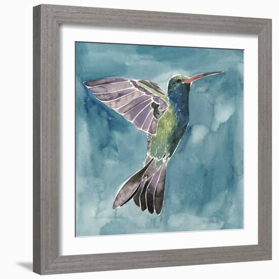 Watercolor Hummingbird I-Grace Popp-Framed Art Print