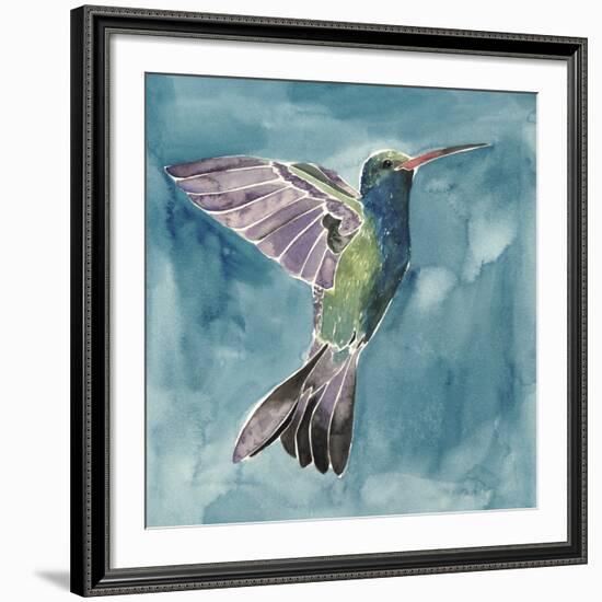 Watercolor Hummingbird I-Grace Popp-Framed Giclee Print