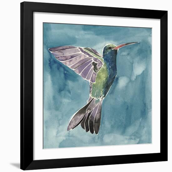 Watercolor Hummingbird I-Grace Popp-Framed Giclee Print