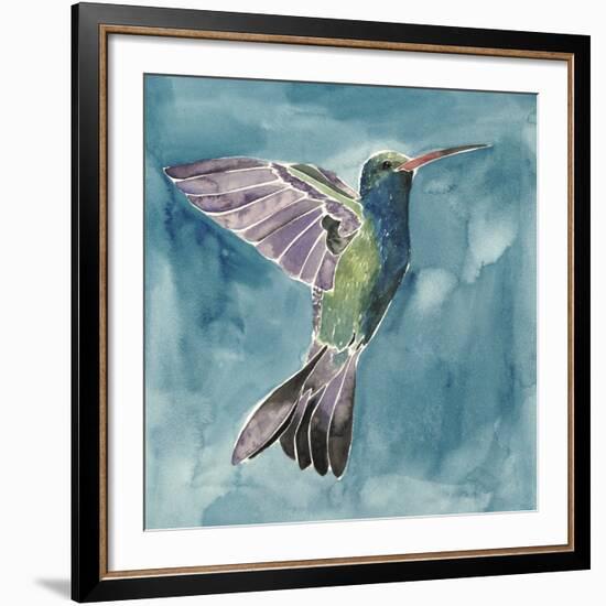 Watercolor Hummingbird I-Grace Popp-Framed Giclee Print