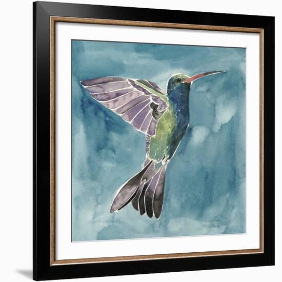 Watercolor Hummingbird I-Grace Popp-Framed Giclee Print