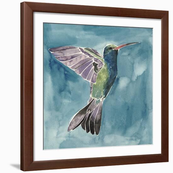 Watercolor Hummingbird I-Grace Popp-Framed Giclee Print