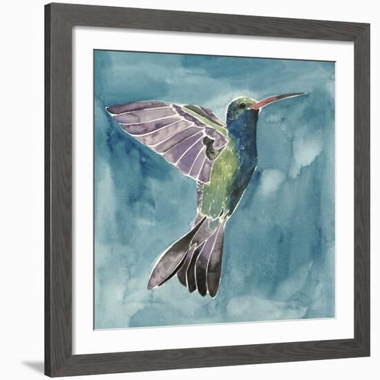 Watercolor Hummingbird I-Grace Popp-Framed Giclee Print