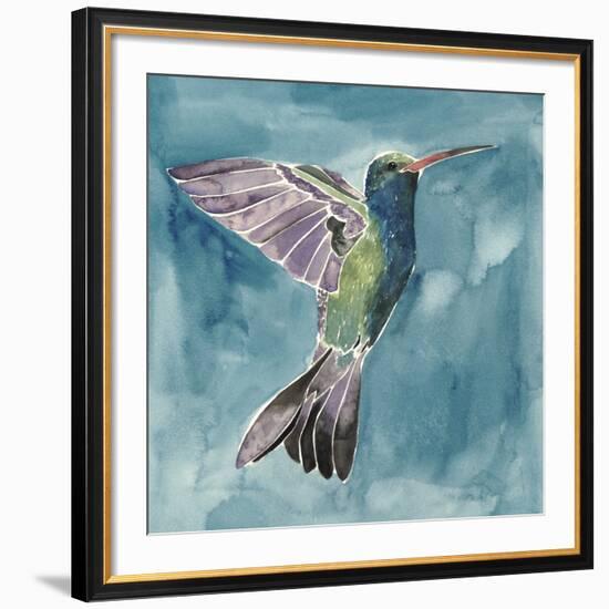 Watercolor Hummingbird I-Grace Popp-Framed Giclee Print