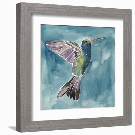 Watercolor Hummingbird I-Grace Popp-Framed Art Print