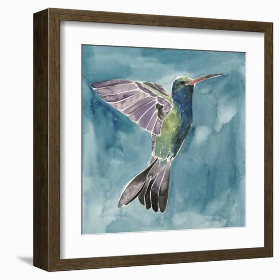 Watercolor Hummingbird I-Grace Popp-Framed Art Print